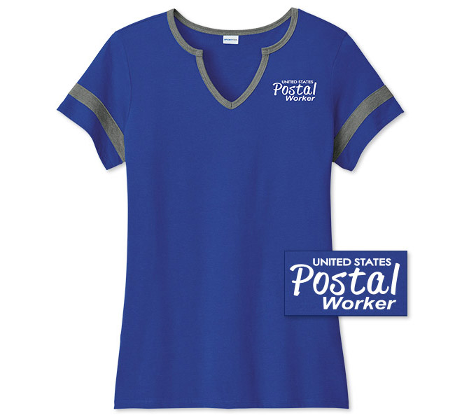 Photo of Ladies Halftime Tee for Postal Workers and Rural Letter Carriers from Modern Process Company.