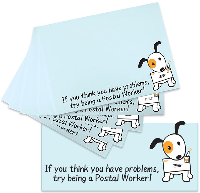 Photo of Sticky Notes for Postal Workers and Rural Letter Carriers from Modern Process Company.