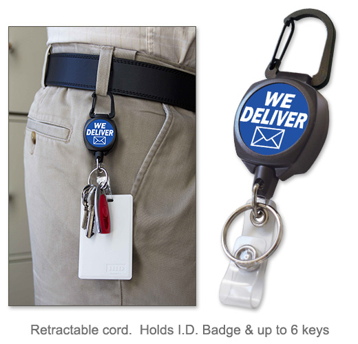 Photo of Badge & Key Reel for Rural Letter Carriers.