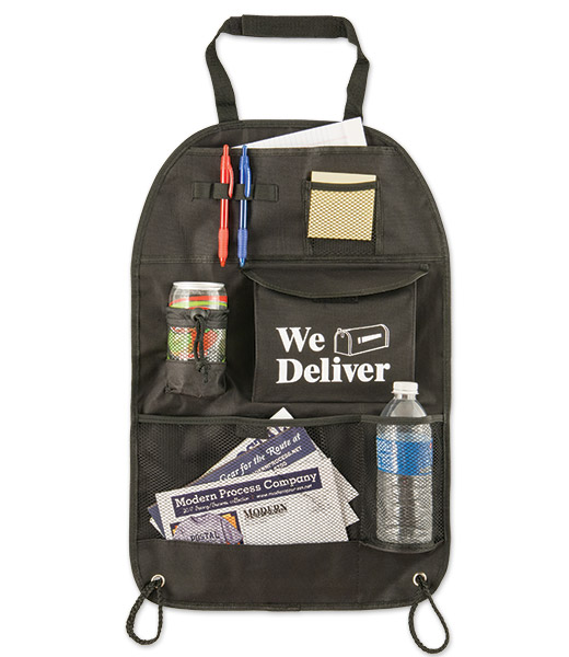 Photo of Car Seat Organizer for Rural Letter Carriers.