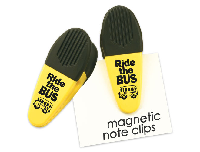 Photo of Magnetic Note Clips for School Transportation from Modern Process Company.