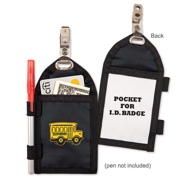 Photo of Clip-On Badge Keeper for School Transportation from Modern Process Company.