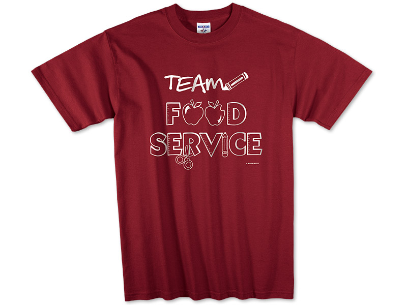 Photo of T-Shirt for School Cafeteria Staff.
