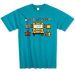 Photo of Bright Aqua T-Shirt for School Bus Drivers from Modern Process Company